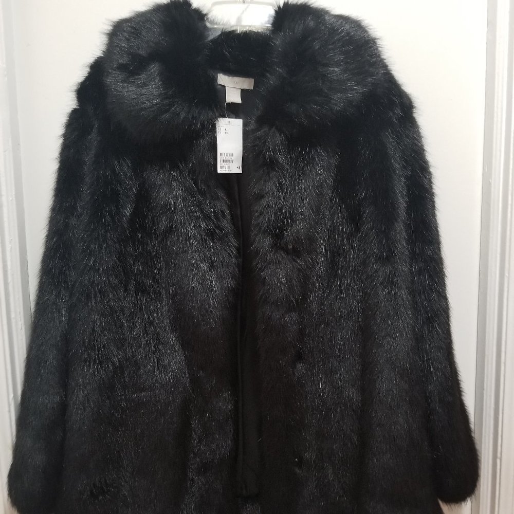 H&M | BRAND NEW - FAUX FUR JACKET XL